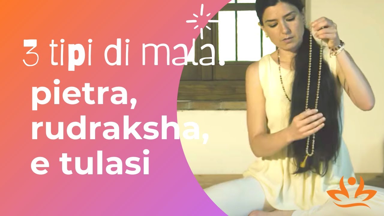 3 tipi di mala: pietra, rudraksha e tulasi