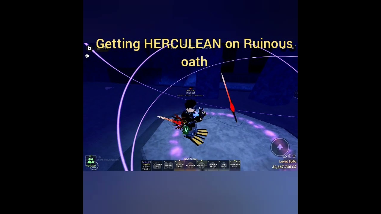 Herculean On Ruinous Oath! #roblox #robloxfisch