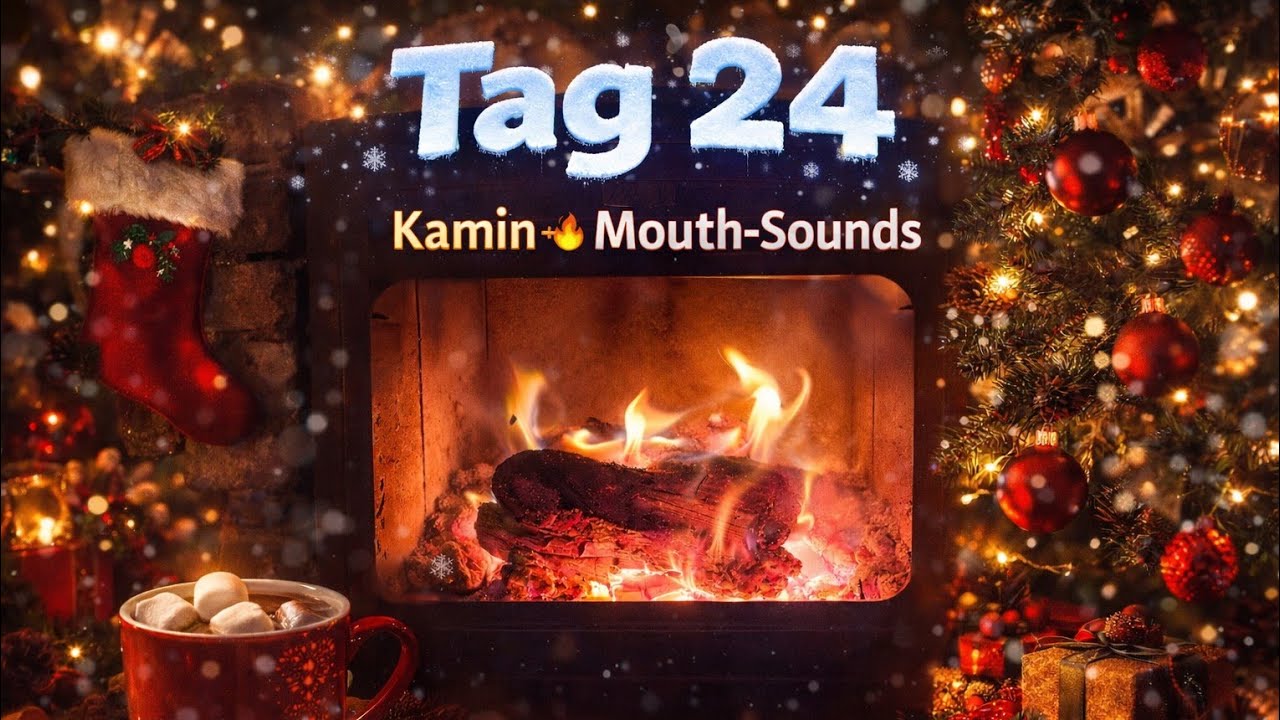 ASMR Kamin 🔥 + Intensive Mouth-Sounds👄🎧😴