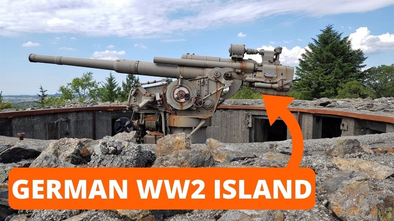 Exploring fortified German WW2 Island. Bunkers , tunnels and gun placements everywhere !
