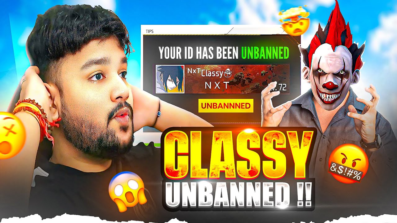 Classy FF Id UNBANNED Finnally In 24 Hours 😳✅ @classyfreefire