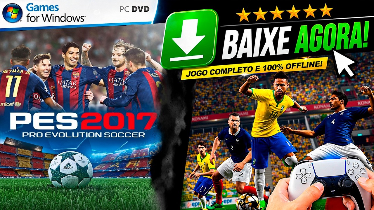 PRO EVOLUTION SOCCER 2017 GUIA COMPLETO PASSO A PASSO