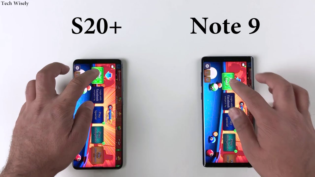 SAMSUNG S20+ vs Note 9 Speed Test