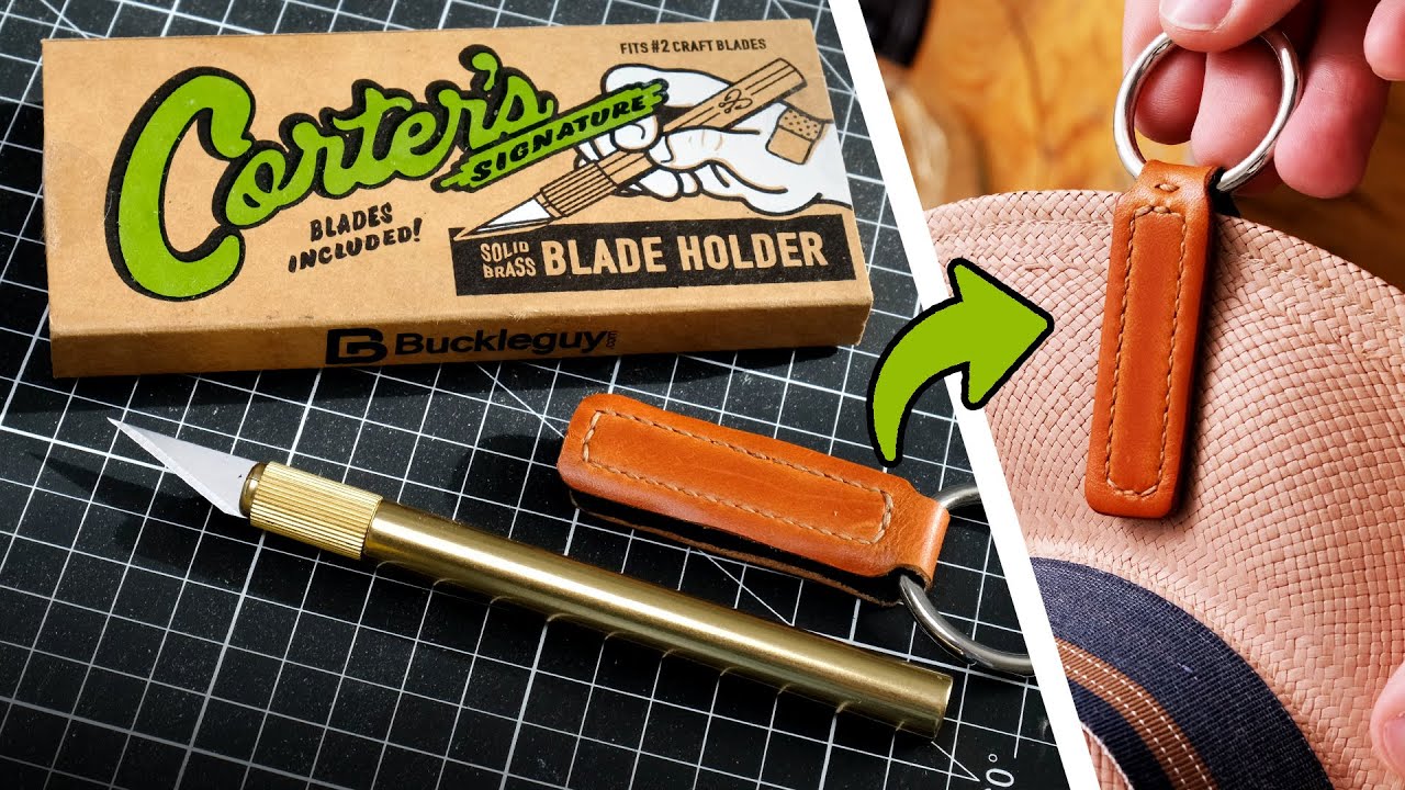 ОБЗОР Держатель для лезвий Corter Leather x Buckleguy из латуни
