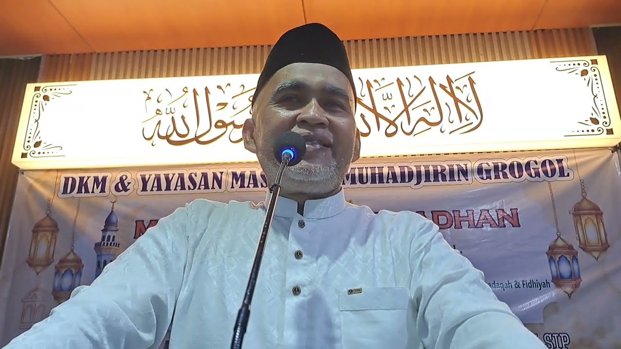 Ust. Aab Abdul Rahman S.Pd.I Kuliah Tarawih 17-3-2026 di masjid Al-Muhadjirin Grogol 