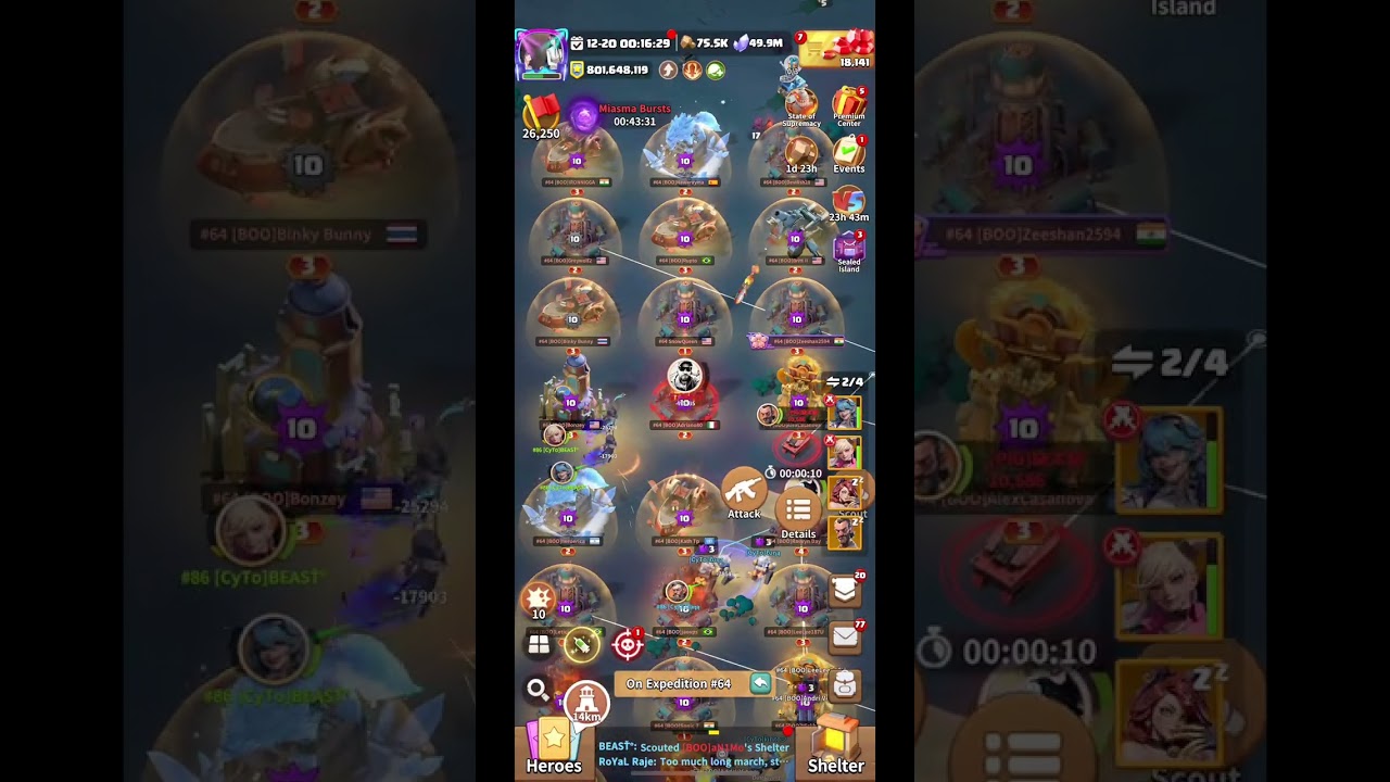 KILL BUSTER DAY! 2 HOURS OF LOOTING! GG [S64]PIG!