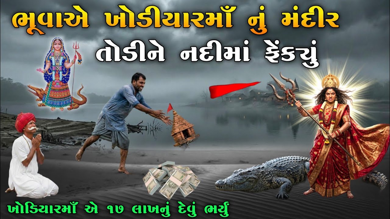 ભૂવાએ ખોડીયારમાઁ નું મંદીર તોડીને નદીમાં ફેંક્યું | Khodiyar ma no itihas | vahanvati digital