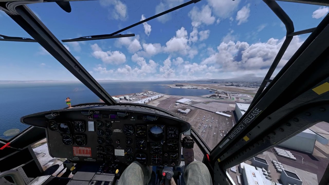 [RTX4090] MSFS ULTRA 4K | Taog's Hangar UH-1 | Flying in San Francisco South and KSFO