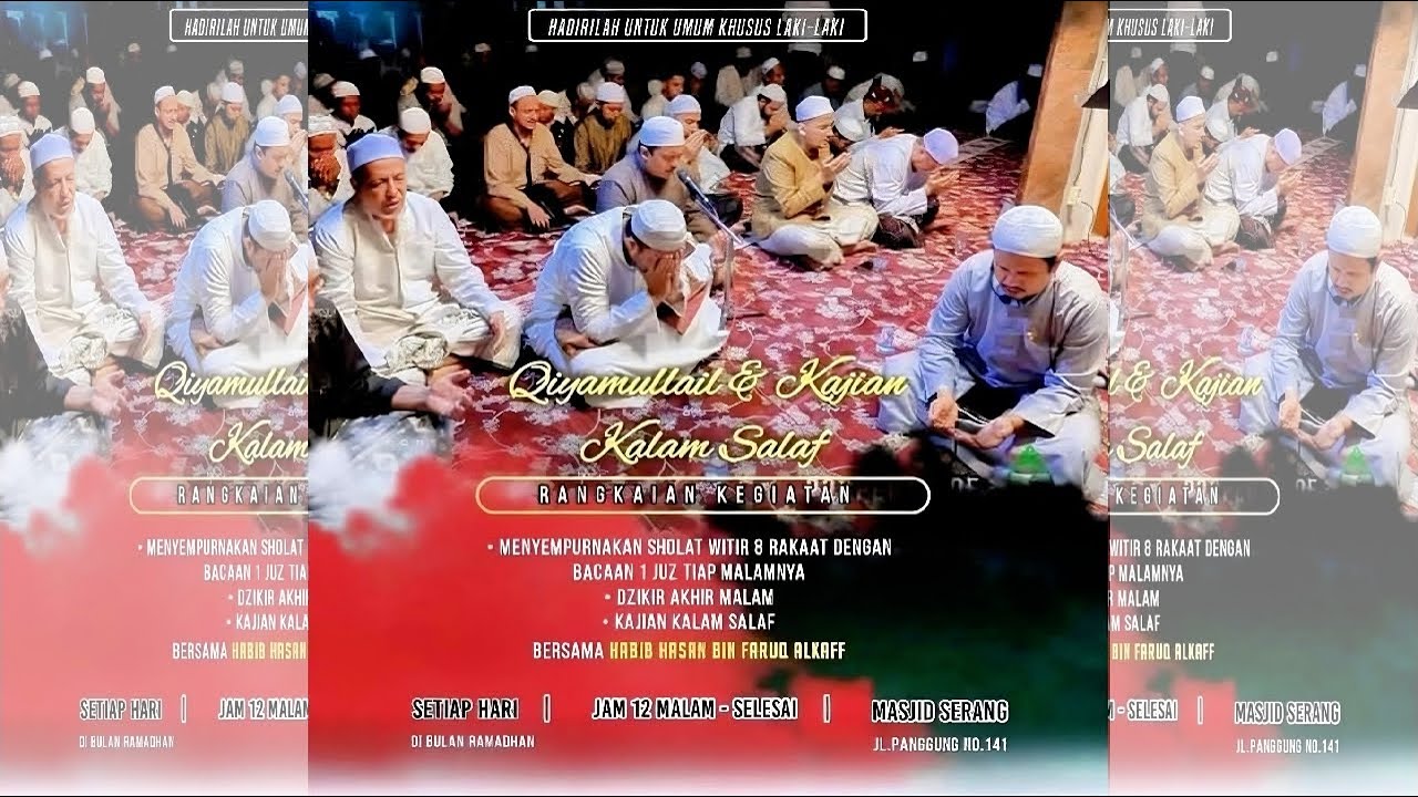 🔴[ LIVE ] MAJLIS AT TAUFIQ, QIYAMULLAIL [MALAM KE -26] KALAM SALAF BERSAMA, HABIB HASAN BIN FARUQ.