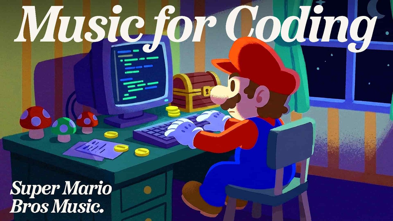Super Mario Bros 🍄 Music for Coding & Focus 💻 Ambient Remix