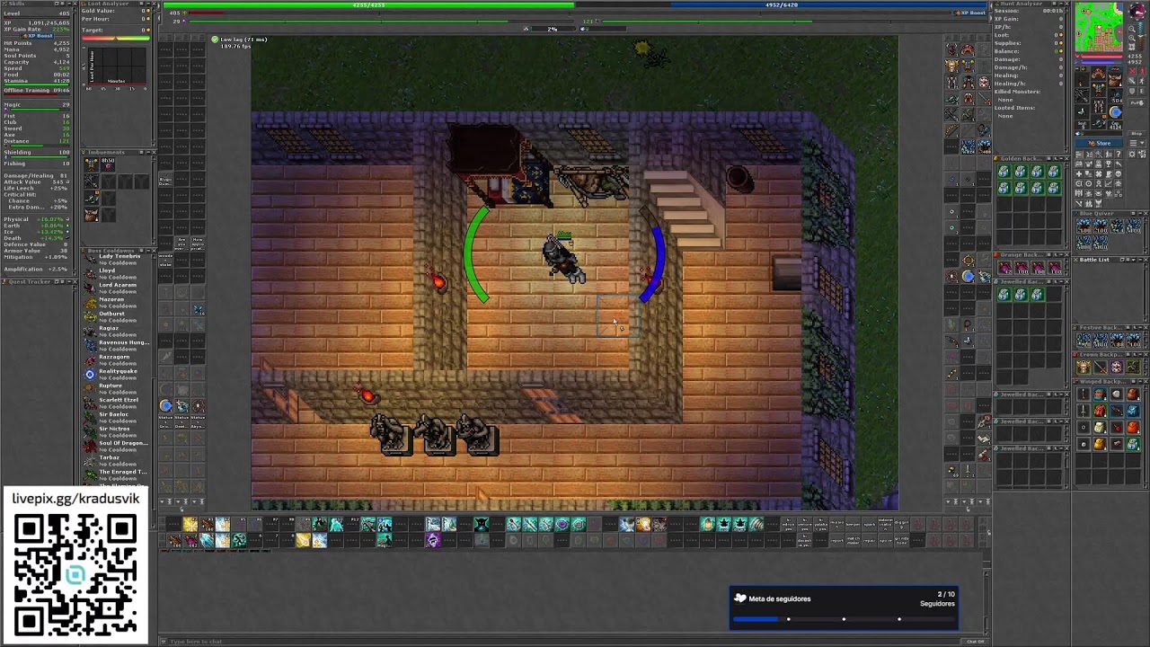 Tibia Global | RP 300+ Ao Vivo – Hunt, Boss e Resenha