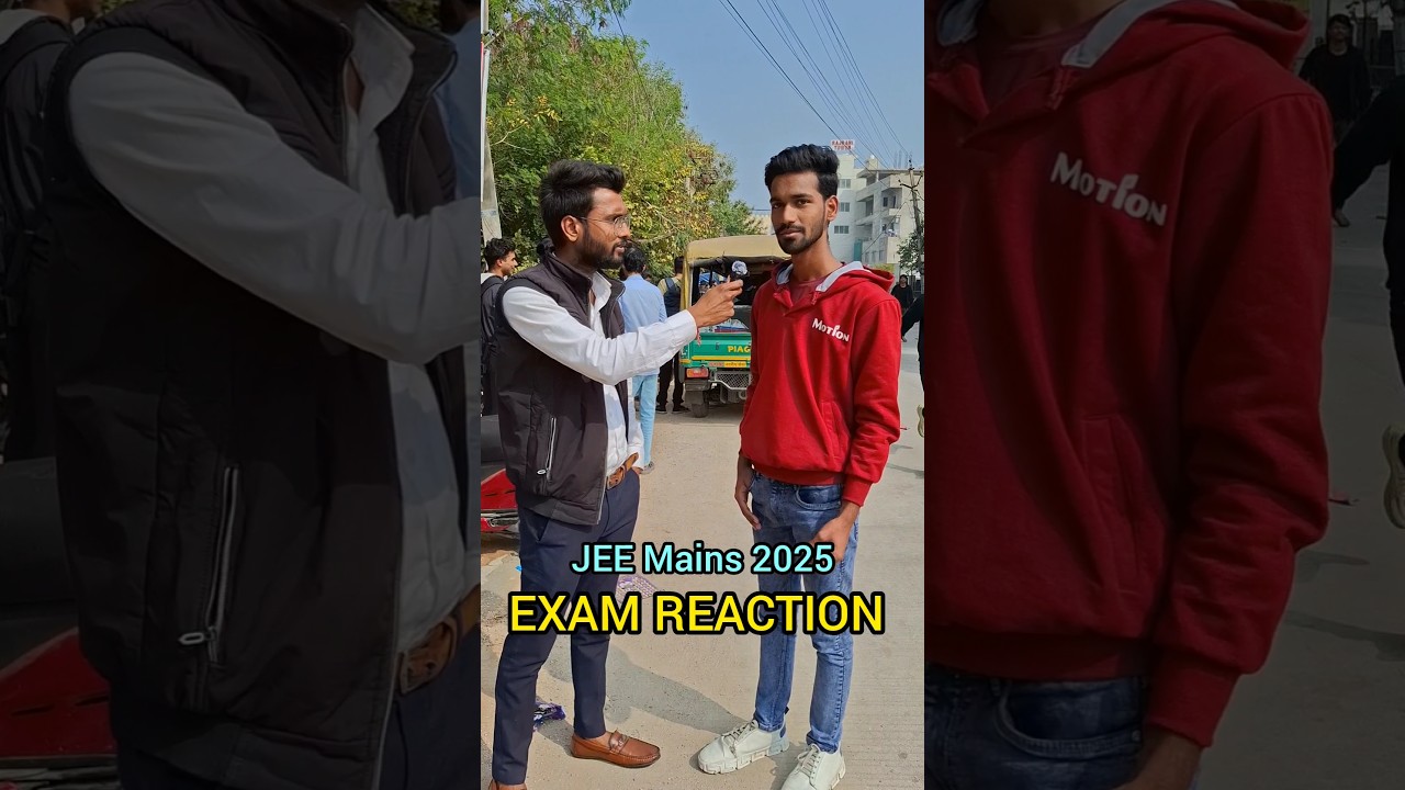 JEE Mains EXAM 2025 | Student Reaction | EXAM Review | Feedback #jeemains2025 #JEE2025