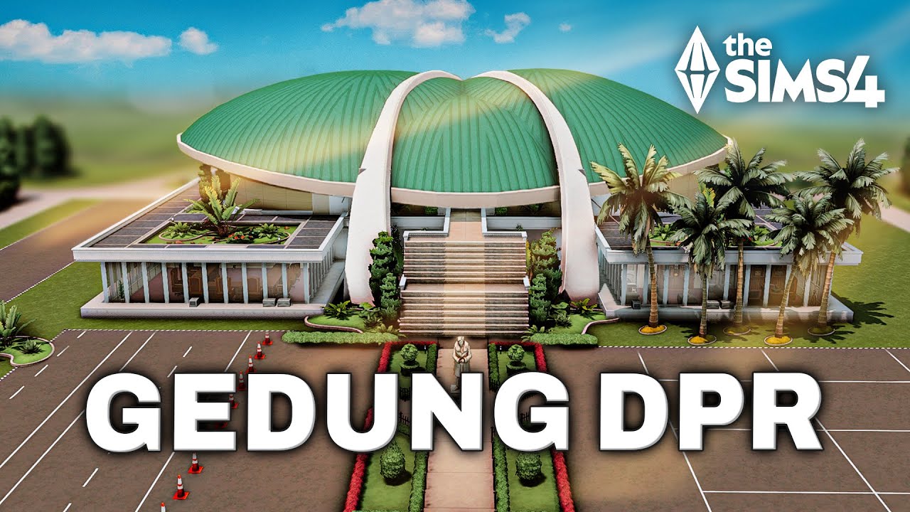 Bangun GEDUNG DPR di The Sims 4 yukk! | Speed Build Indonesia