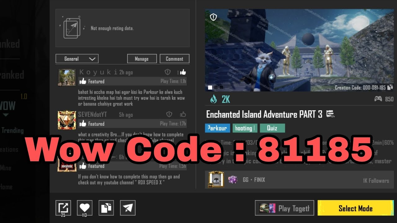 Enchanted Island Adventure PART 3 Wow Code : 81185 Tutorial Video 