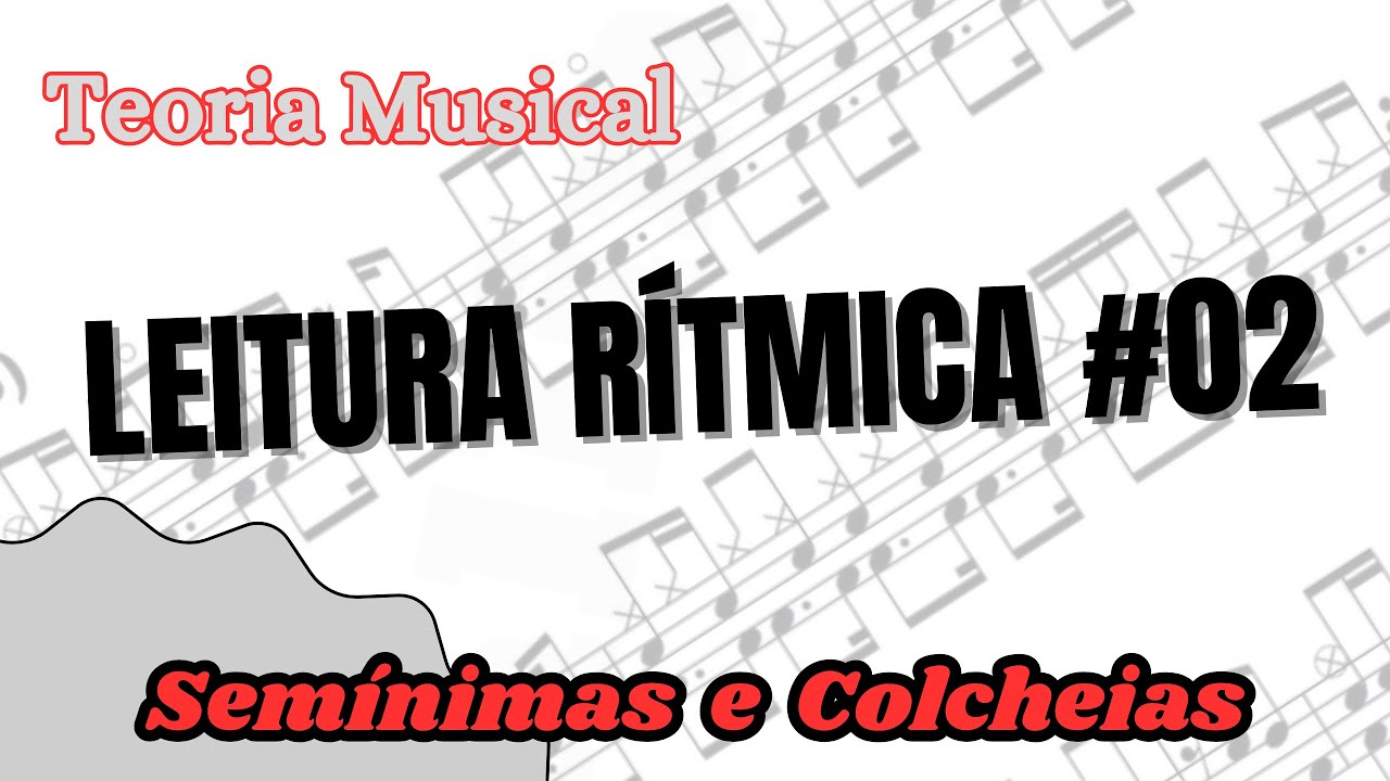 Leitura Ritmica 02 - Semínimas e Colcheias #leituraritmica #partituradebateria