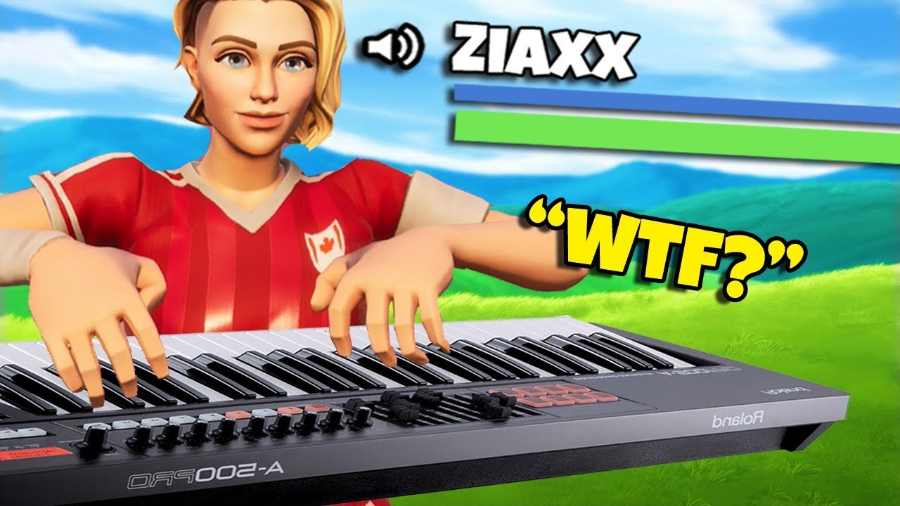 Using a PIANO to TALK in Fortnite Battle Royale!