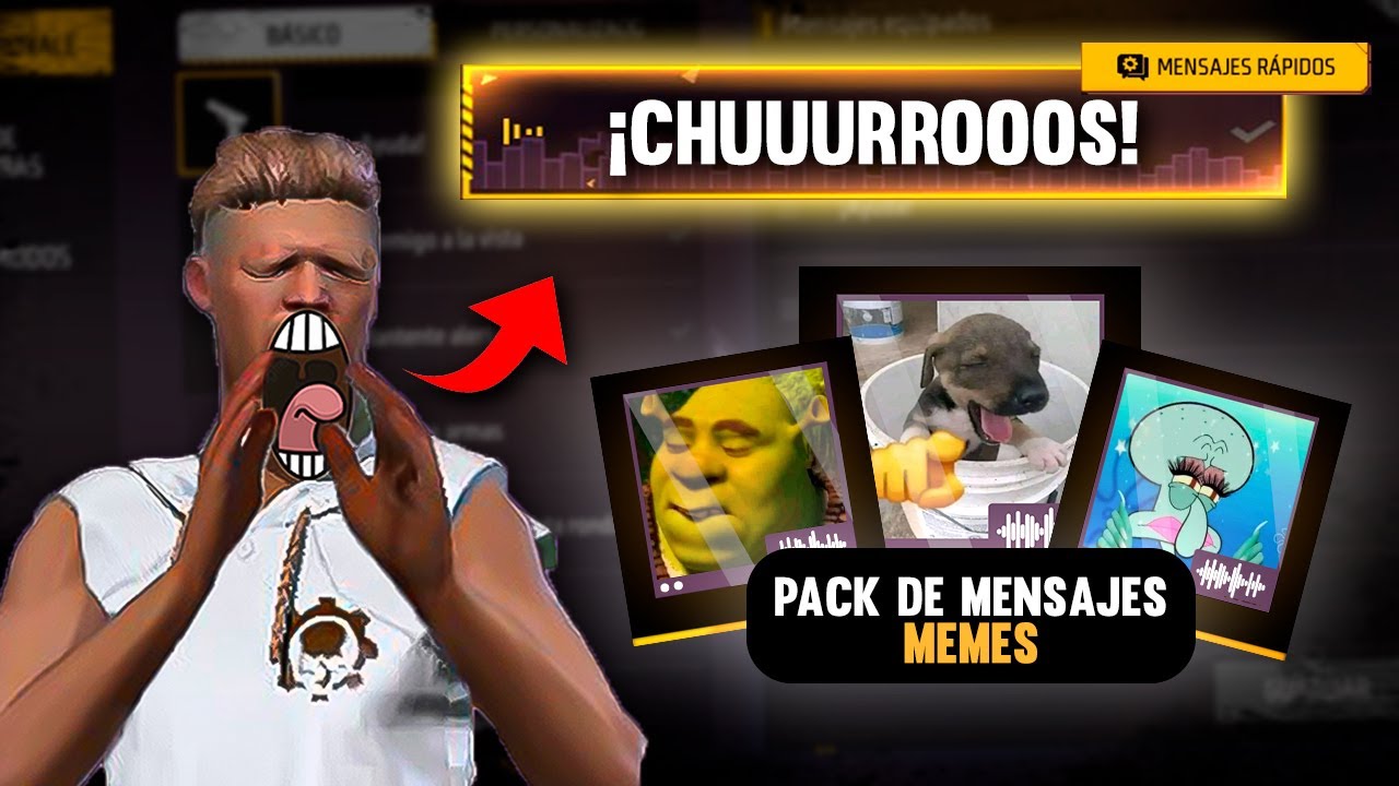 &iexcl;TENGO EL PACK DE MENSAJES RAPIDOS MAS GRACIOSO DE FREE FIRE! 🤣