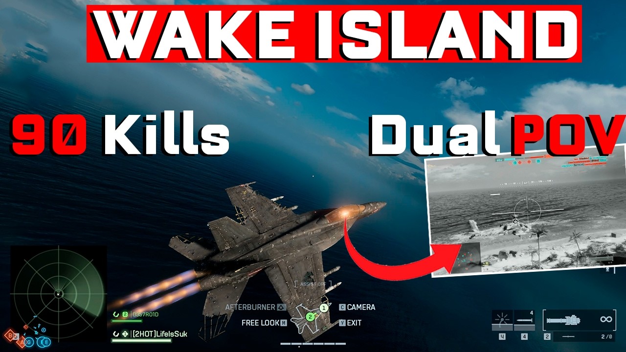 BF6 NEW Two-Seat Jet Gameplay on Wake Island