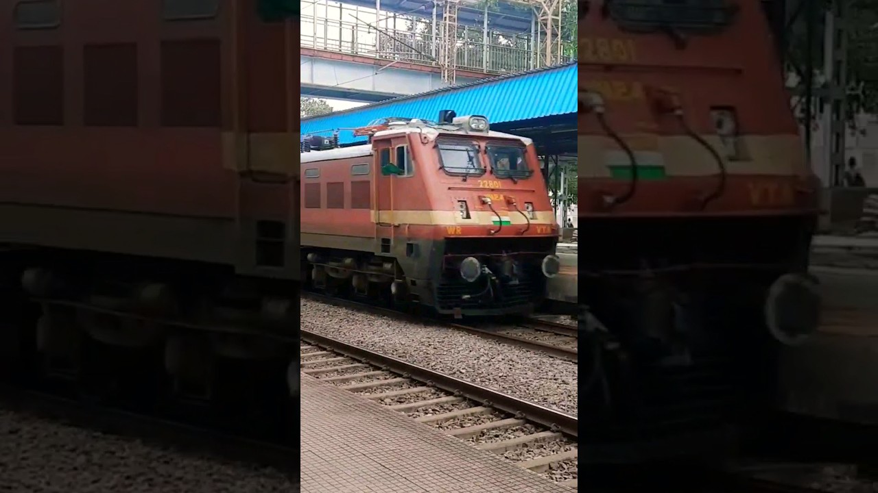 Ultra Speedy🔥🔥VTA WAP4 passing at high speed #shorts#short#indianrailways#railway#train#rail#wap4