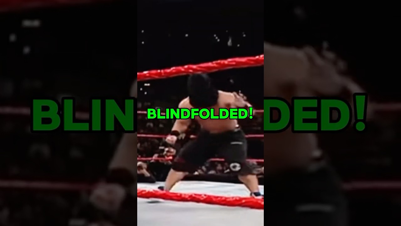 JOHN CENA BLINDFOLD MATCH!! 😱 #wwe #johncena #shorts