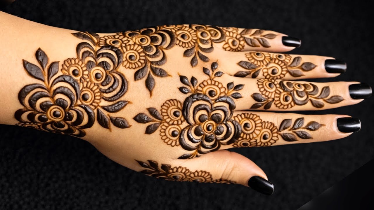 Very Easy mehndi design |Simple mehndi design |Backhand mehndi design |mehndi design| mehandi |henna