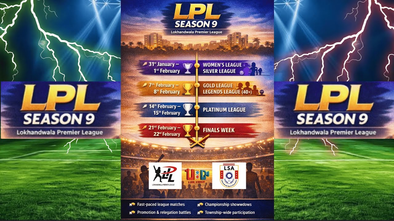 LOKHANDWALA PREMIER LEAGUE 2026 || SEASON 9 || WEEK 3 || DAY 2 ll LIVE ON UBC