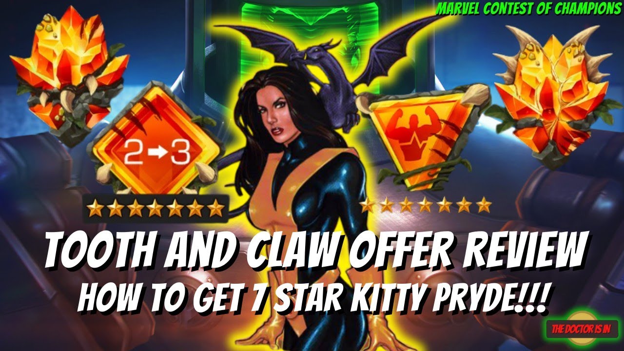 Lets Review MCOC Tooth and Claw Offers - How To Get Your 7 Star Kitty Pryde - MCOC Coliseum Rewards