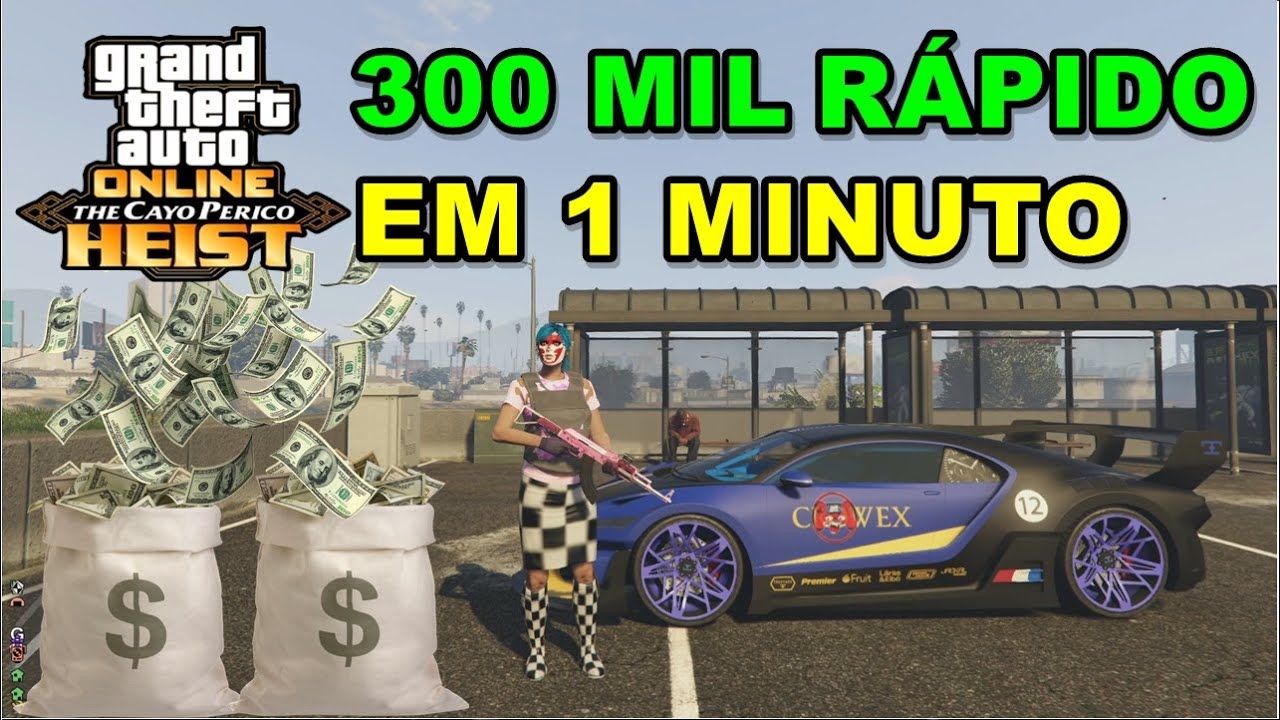 GTA V ONLINE SOLO COMO GANHAR 300 MIL  DINHEIRO SÚPER RÁPIDO E FÁCIL DICAS PARA INICIANTES