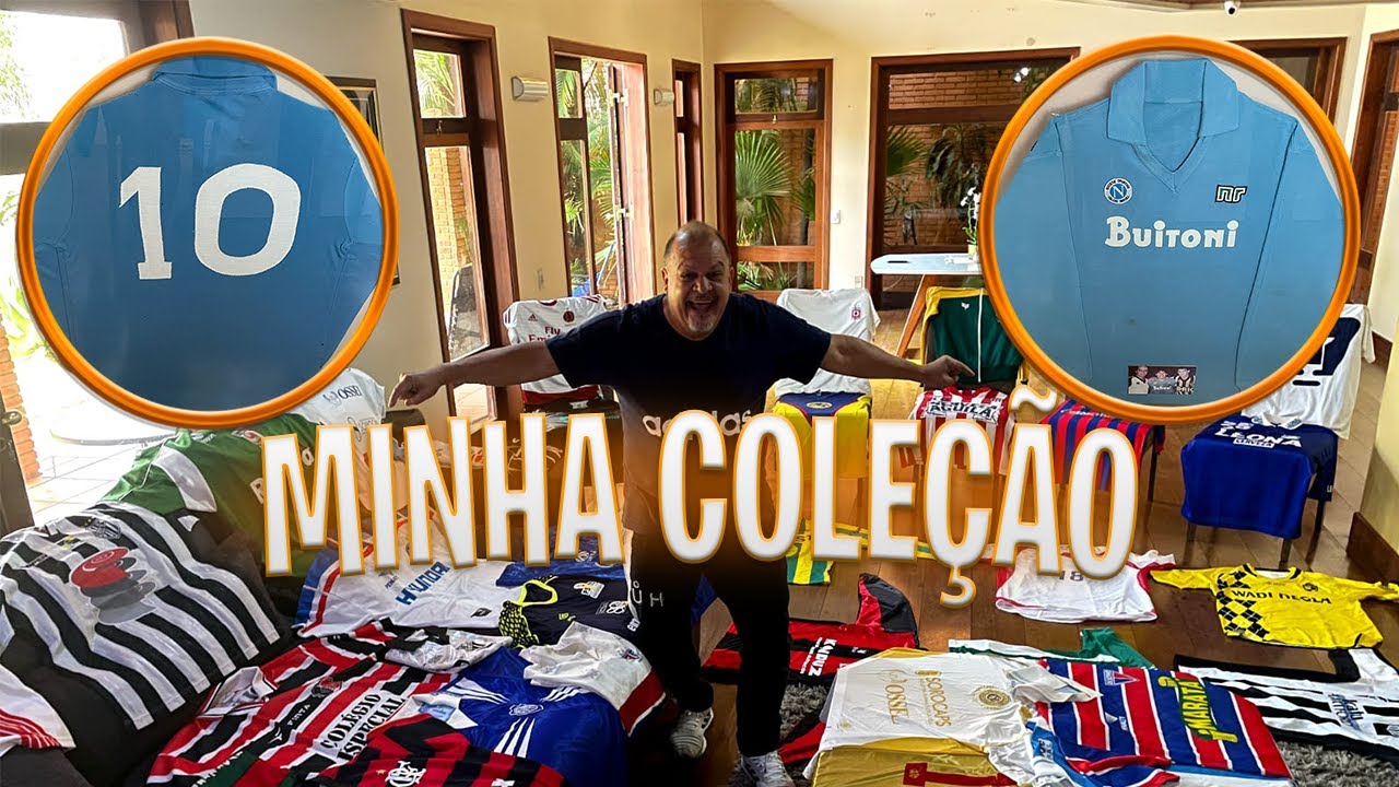 MINHA COLEÇÃO DE CAMISAS DE FUTEBOL