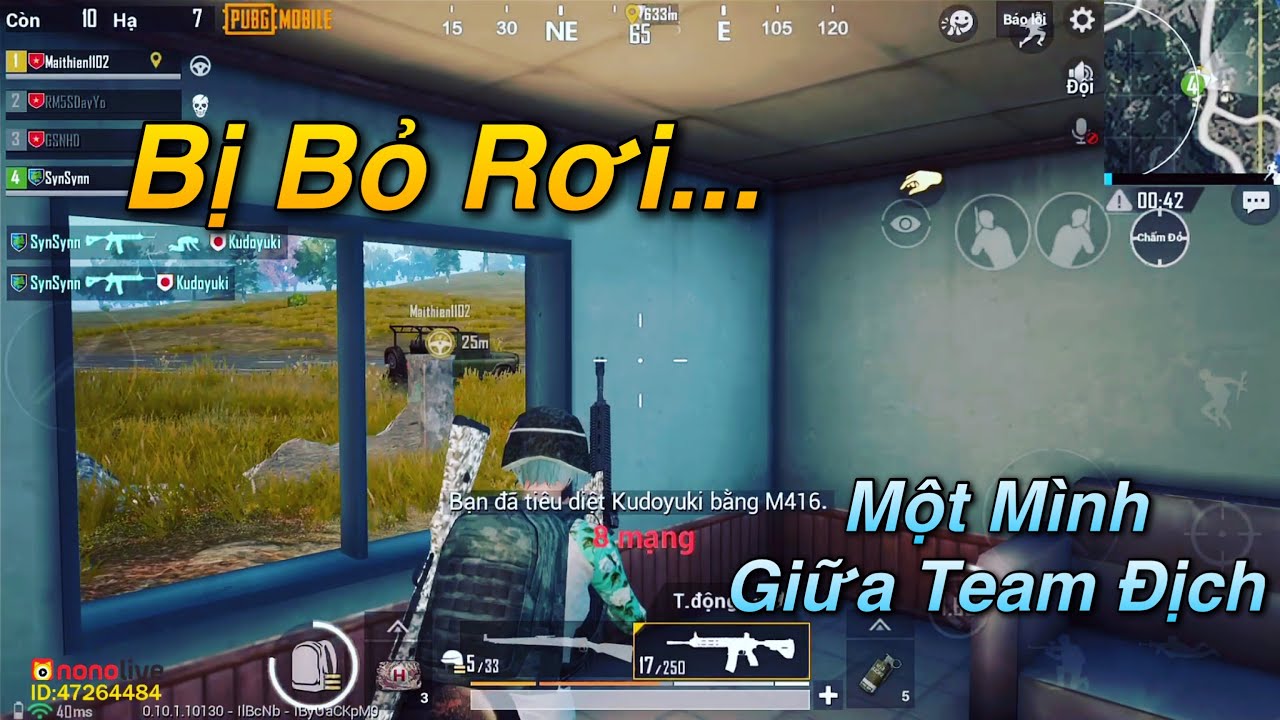 PUBG Mobile | Bắn Cùng Người Lạ - Bị Team Bỏ Rơi 😢 || Bo Cuối Gặp Phải Team Địch Dưới Lòng Đất =)))