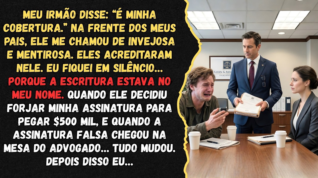Meu irmão disse: “É minha cobertura” Mas eu tinha a escritura — Depois disso eu…