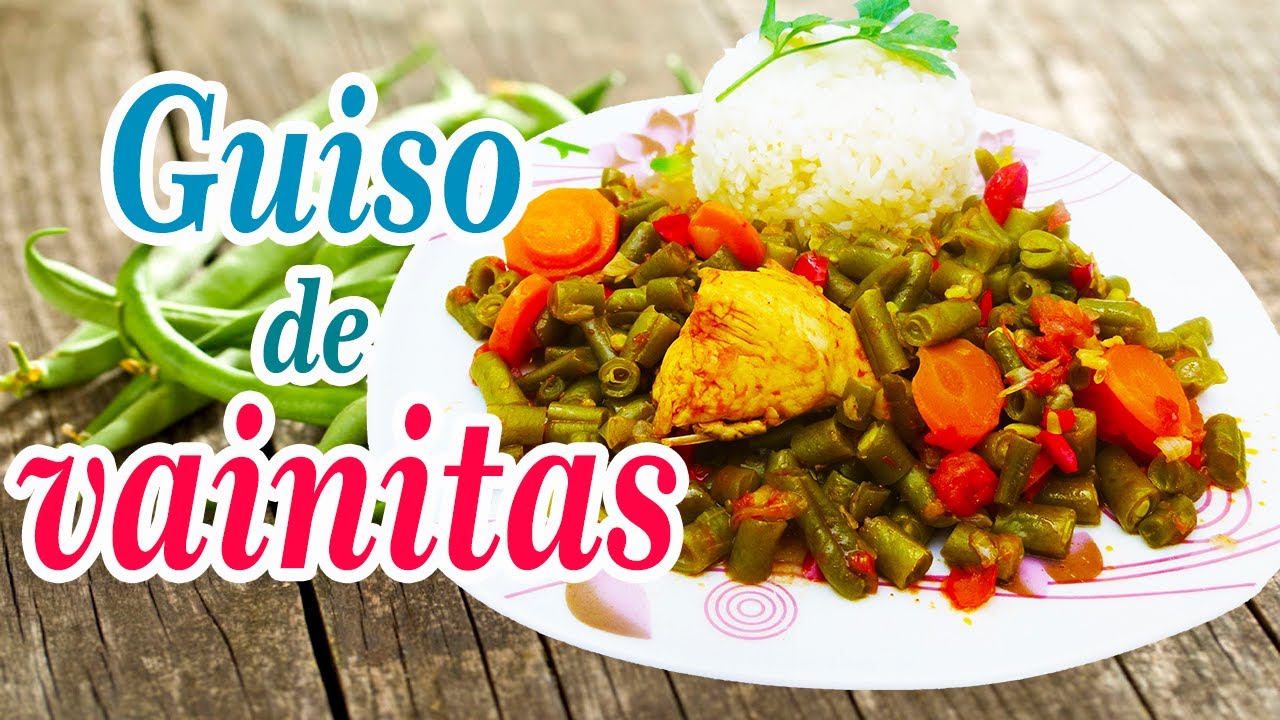 Guiso de Vainitas - Comida peruana. bean stew  , Peru's food | Las delicias de Rosita
