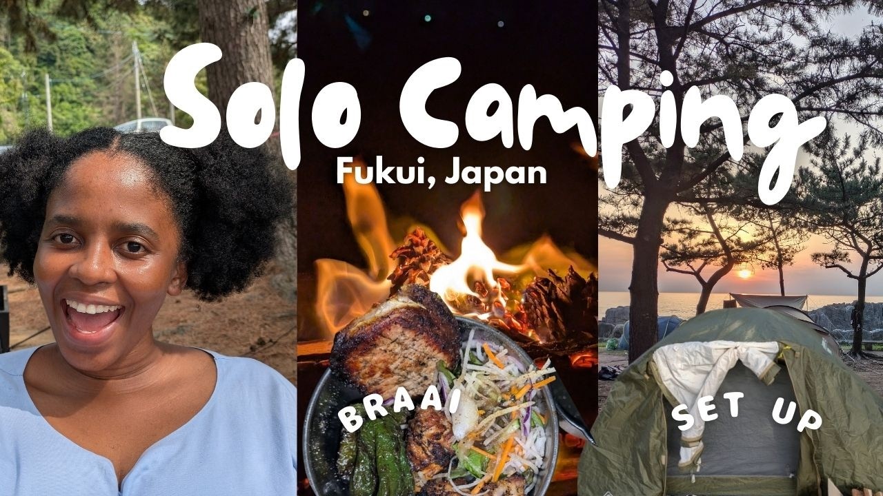 How to Braai (South African BBQ) While Solo Camping on Japan's Echizen Coast | Fukui Travel | 越前  福井