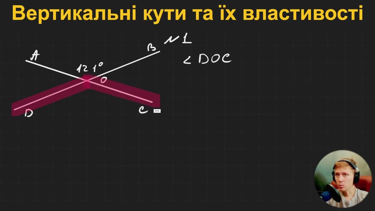 7Г2.3. Вертикальні кути та їх властивості