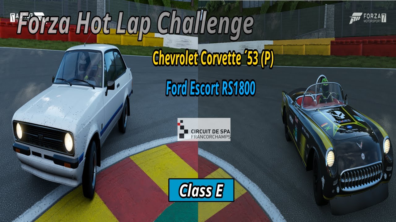 Ford Escort RS1800 vs Chevrolet Corvette ´53 (P) Spa HLC !!