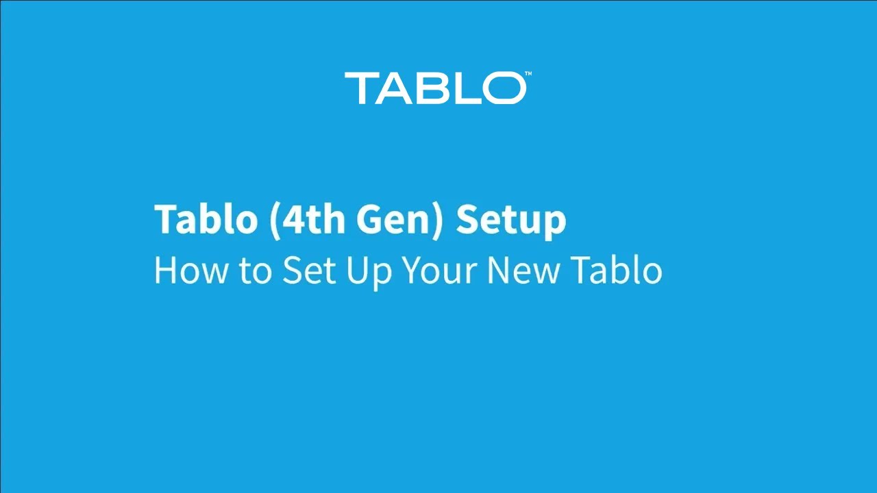 Tablo 4th Gen DVR - Complete Guide - How To Set Up Your Tablo