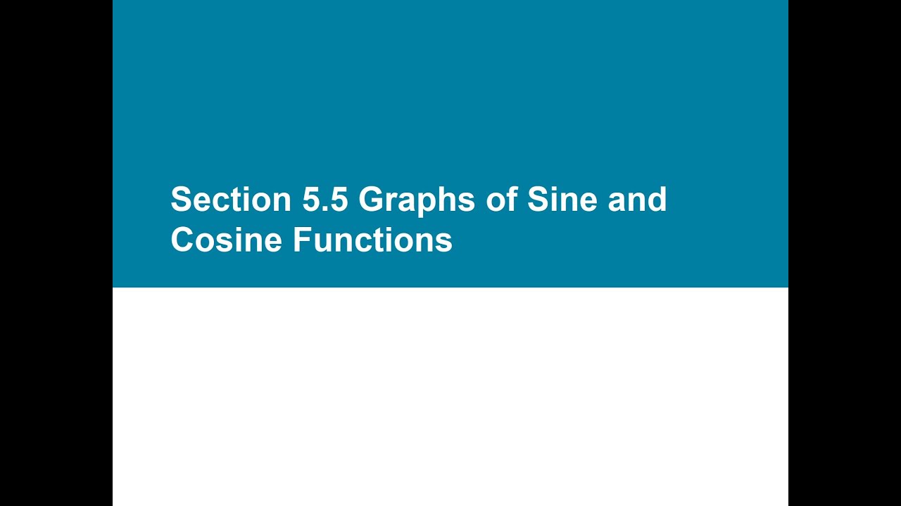 MAC1114 Trigonometry – Section 5.5: Graphs of Sine & Cosine | Feb 2, 2026