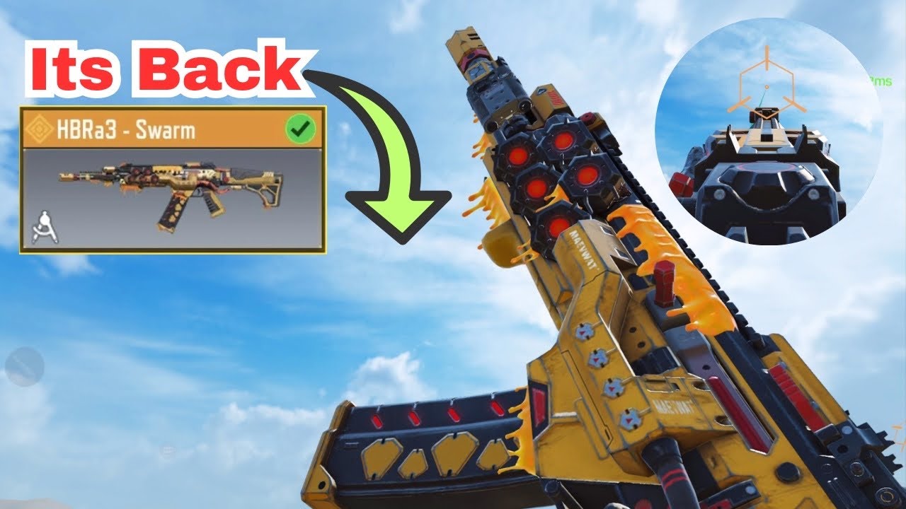 Legendary HBRa3-Swarm is back in CODM🔥Best HBRa3 Gunsmith❤️CODM MP RANKED GAMEPLAY
