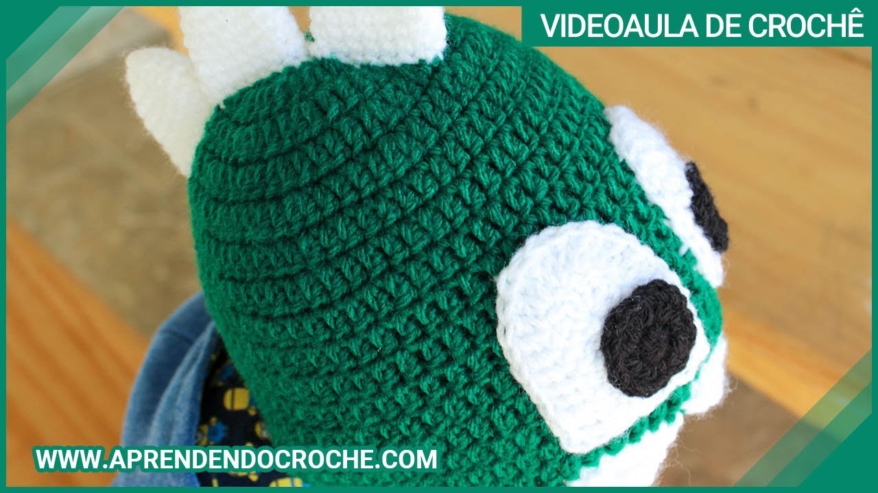 Gorro de Crochê Infantil Monstrinho - Aprendendo Crochê