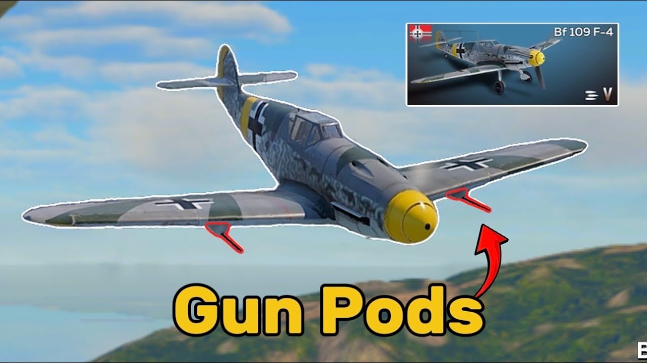 Испытание 15-мм подвесных пушек на Bf 109 F-4 | War Thunder Mobile