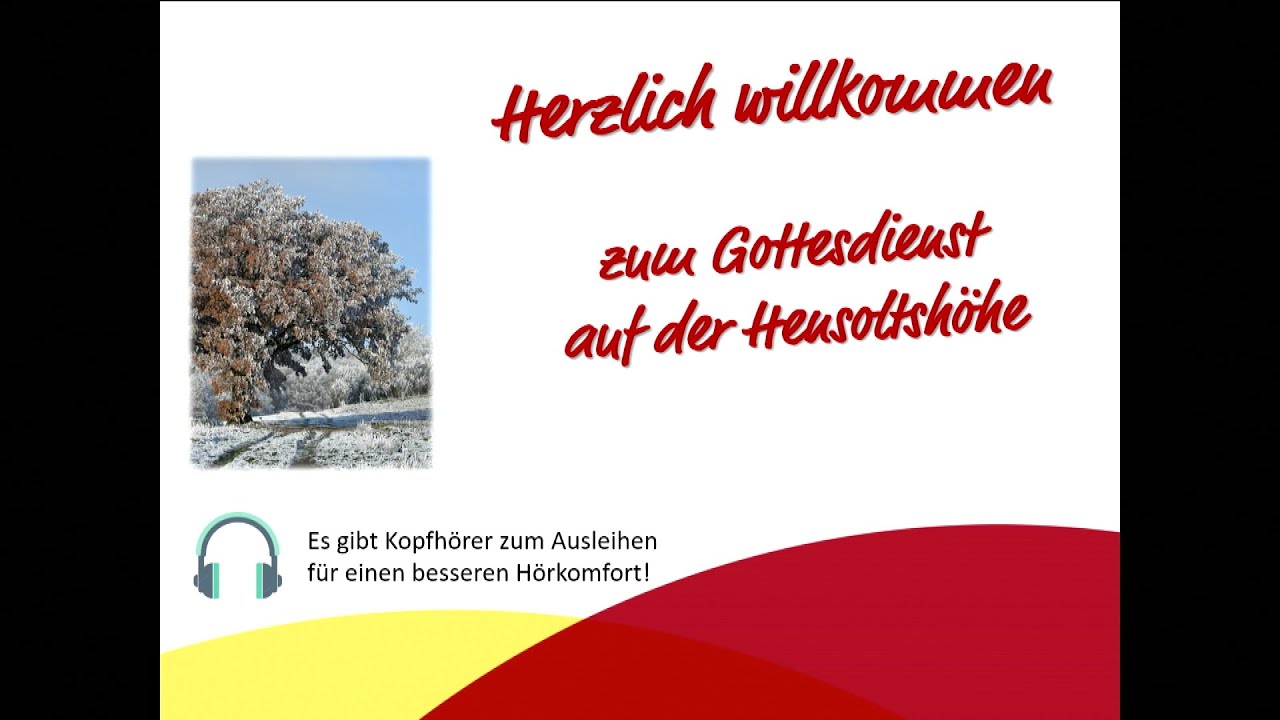 Gottesdienst auf der Hensoltshöhe am 8.3.2026