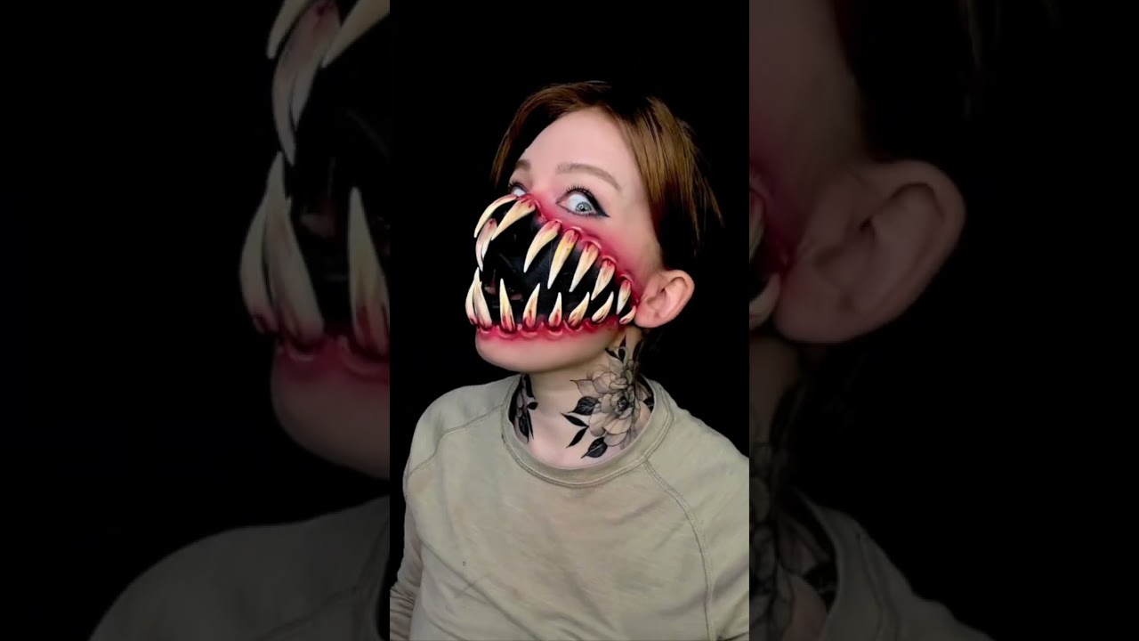 This big mouth illusion is an original look! 