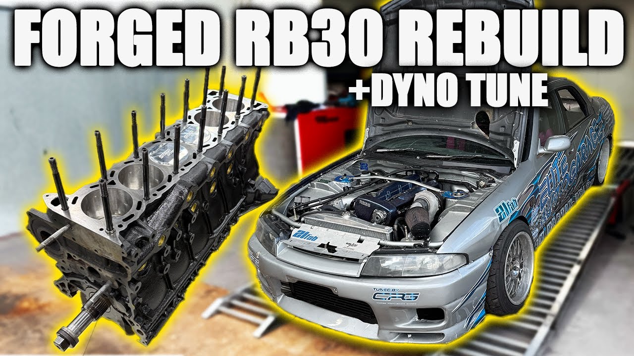FORGED RB30DET Rebuild in 4 days!