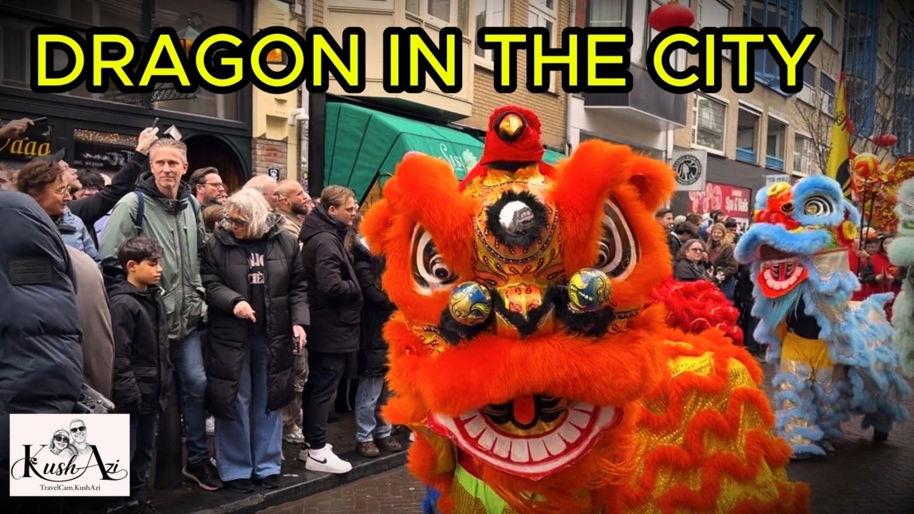 “Chinese New year Dragon Parade & Walking Tour in The Hague 2026 | 4K”