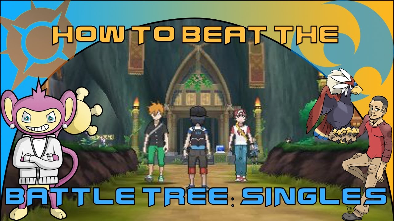 HOW TO BEAT THE BATTLE TREE SINGLES IN POKEMON SUN AND MOON! (Feat UnderTheRadar) EASY BATTLE POINTS