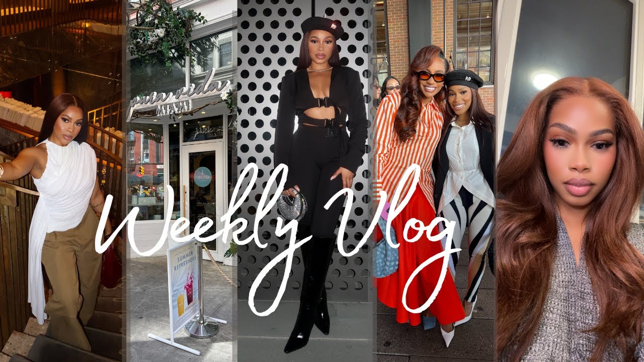 VLOG: WEEKEND IN NYC + MEETING FREINDS + GINGER HAIR + BDAYS + WORKOUTS + DINNER DATES @FashionNova