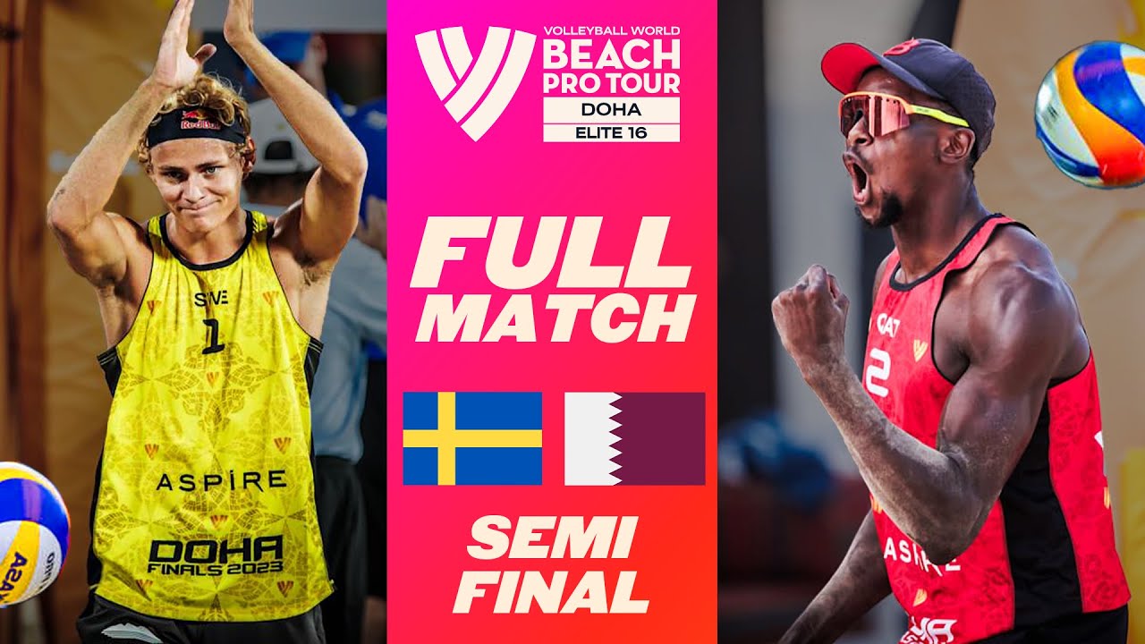 Olympic Champs almost get beaten 😳 Åhman/Hellvig vs. Cherif/Ahmed | Semi-Finals | BPT Finals 23