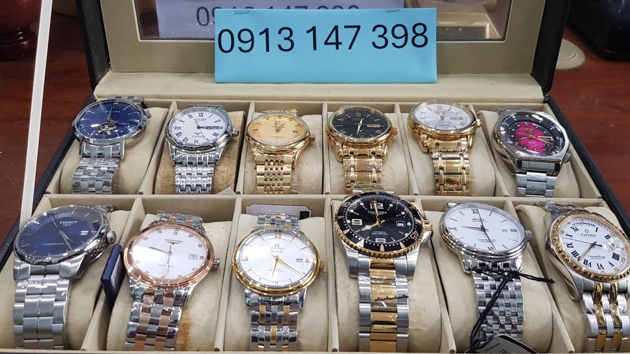 Tập 181: Đồng hồ đeo tay cơ tự động đời mới 12 chiếc.