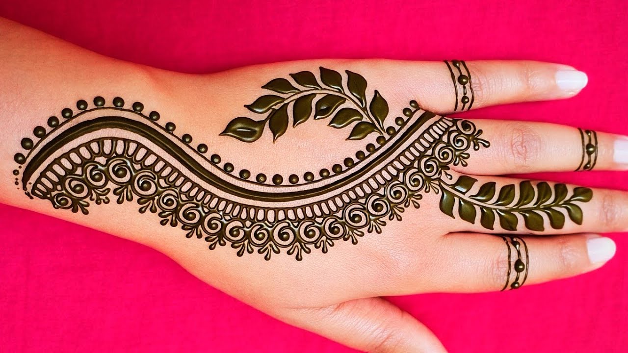 Stylish Back Hand Mehndi Design| Very Beautiful Mehndi Design| Easy Mehndi Design| Simple Mehndi