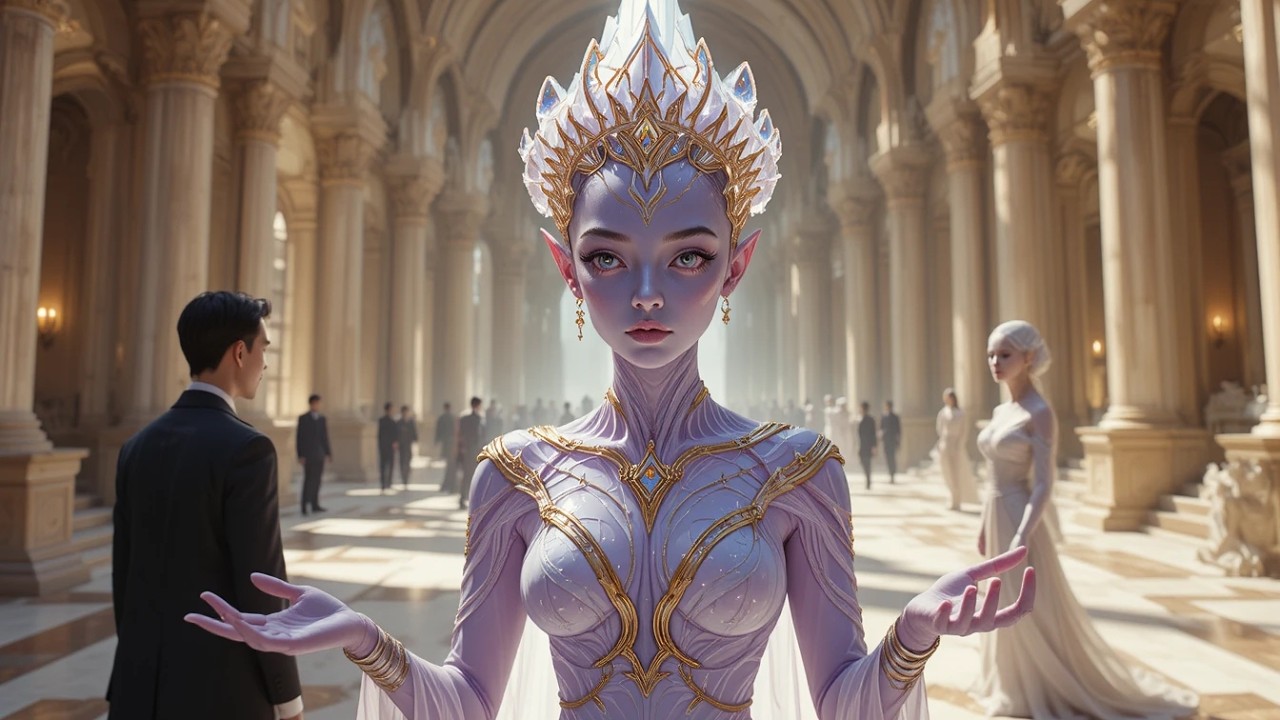 They Said Do Not Go Near Her but the Alien Queen Watched the Princess Sit Beside Me